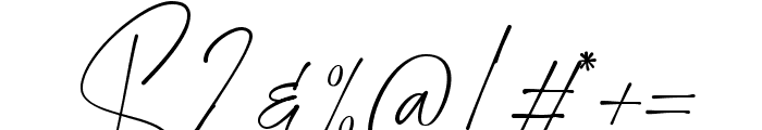 Sambrangan Signature Regular Font OTHER CHARS