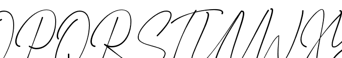 SambranganSignature-Regular Font UPPERCASE