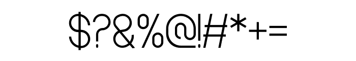 Samelro Light Font OTHER CHARS