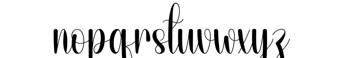 Sample Babyish Font LOWERCASE