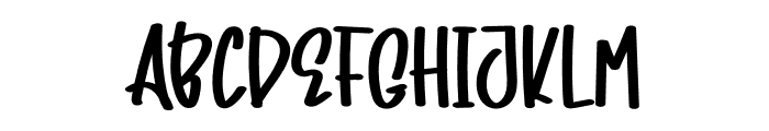 Sample Bright Font LOWERCASE