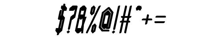Samurai Sword Bold Italic Font OTHER CHARS