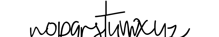 San Diego Signature Script Font LOWERCASE