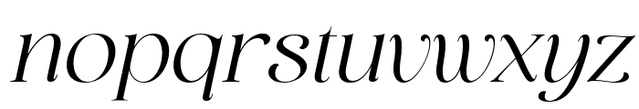 San de More Medium Italic Font LOWERCASE