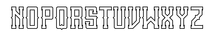 Sanctum Outline Font LOWERCASE