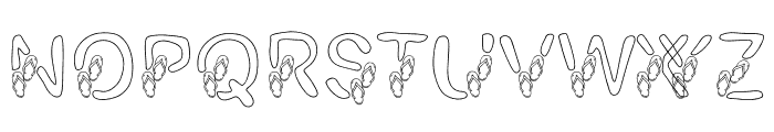 Sandal Font UPPERCASE