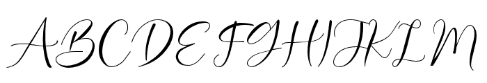 Sandara Script Regular Font UPPERCASE