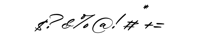 Sandiago Italic Font OTHER CHARS