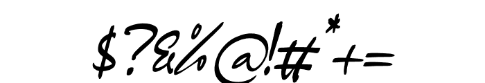 Sandlera Italic Font OTHER CHARS