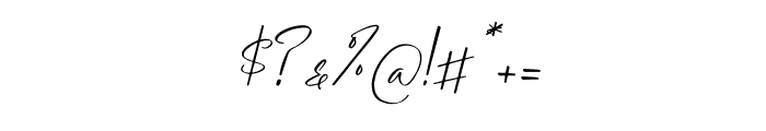 Sandora Italic Font OTHER CHARS