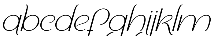 Sandwich Generation Italic Font LOWERCASE