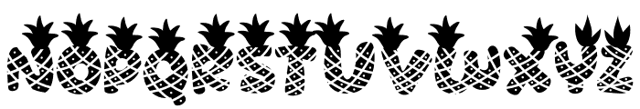 Sandy Toes Pineapple Font UPPERCASE