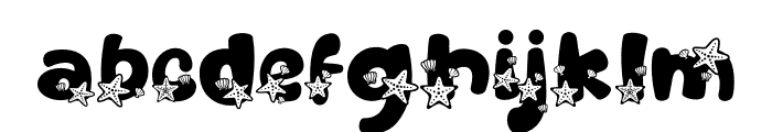Sandy Toes Star Fish Font LOWERCASE