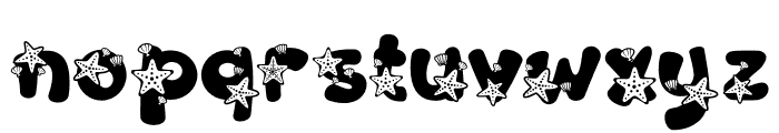 Sandy Toes Star Fish Font LOWERCASE