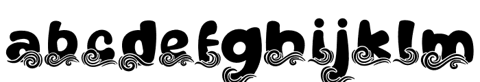 Sandy Toes Wave Font LOWERCASE