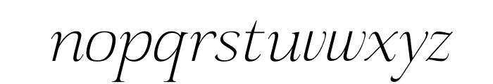 Sanfford Italic Font LOWERCASE