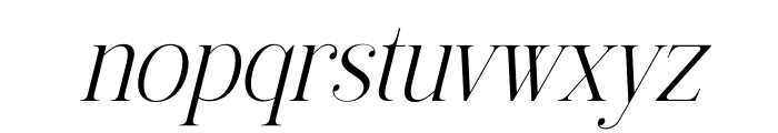 Sanfterd Italic Font LOWERCASE