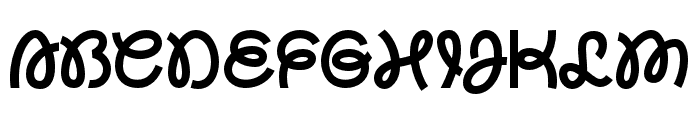 Sanger Regular Font UPPERCASE