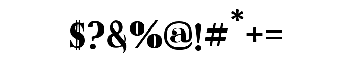 Sangi Serif Regular Font OTHER CHARS