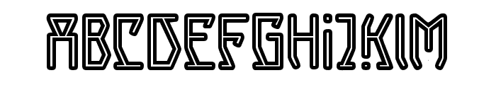 Sangor-outline Font LOWERCASE