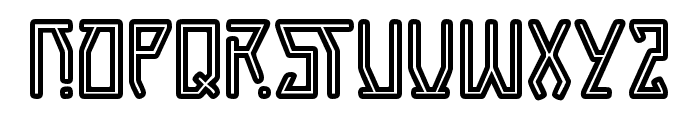 Sangor-outline Font LOWERCASE