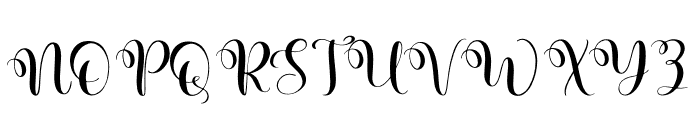 Sanguine Font UPPERCASE