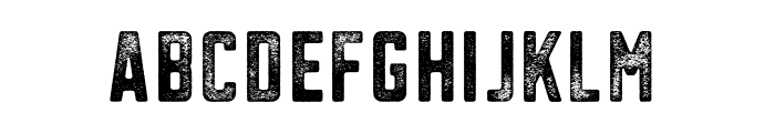 Sanhurst Condensed Grunge Font UPPERCASE