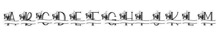 Sania monogram Font LOWERCASE