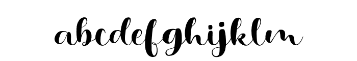 Sanicha Font LOWERCASE