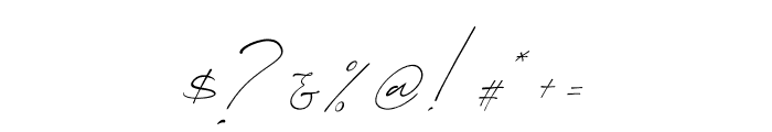 Sanrossi Script Italic Font OTHER CHARS