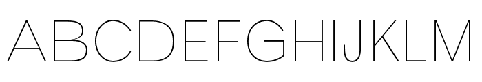 Sans-Essential thin Font UPPERCASE