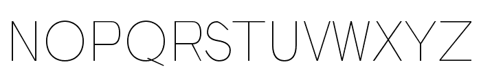 Sans-Essential thin Font UPPERCASE