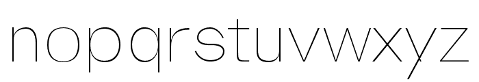 Sans-Essential thin Font LOWERCASE