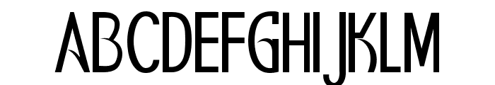 Sans serif Regular Font UPPERCASE