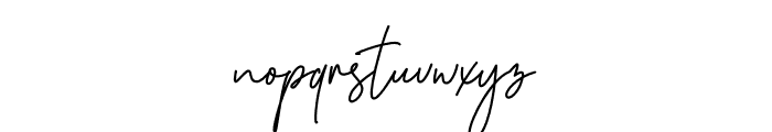 Sansburg Signature Font LOWERCASE