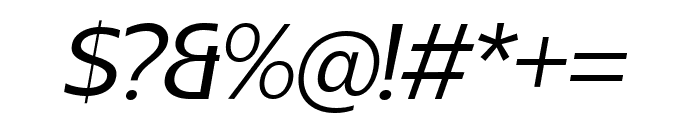 Sanshiro Display Italic Font OTHER CHARS