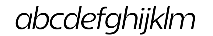 Sanshiro Display Light Italic Font LOWERCASE