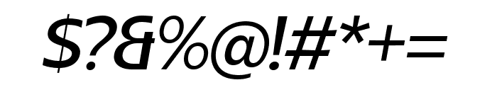 Sanshiro Display Medium Italic Font OTHER CHARS