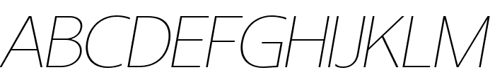 Sanshiro Display Thin Italic Font UPPERCASE