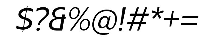 Sanshiro-Italic Font OTHER CHARS