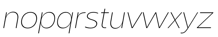 Sanshiro-ThinItalic Font LOWERCASE