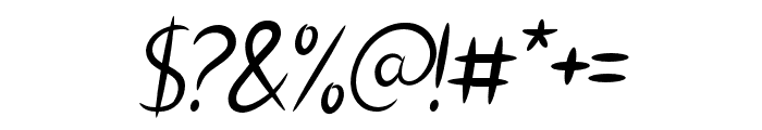 Sansiveyra-Italic Font OTHER CHARS