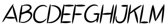 Sansiveyra-Italic Font UPPERCASE