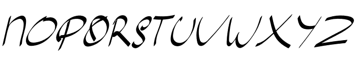 Sanskerta Calligraphy Font UPPERCASE