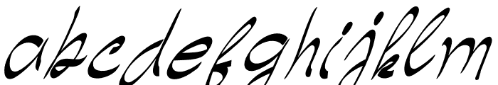 Sanskerta Calligraphy Font LOWERCASE
