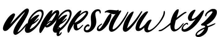 Santa Blessing Script Italic Font UPPERCASE