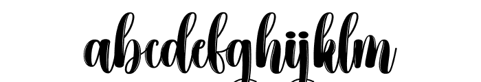 Santa Bright Font LOWERCASE