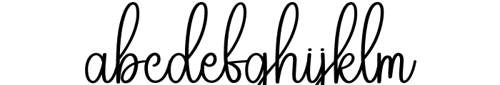 Santa Butterfly Font LOWERCASE