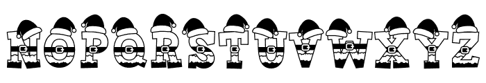 Santa Hat Free Font UPPERCASE