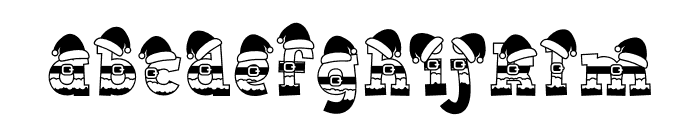 Santa Hat Free Font LOWERCASE